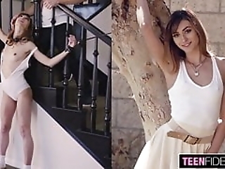 Смотреть Юную милашку жестко поимел новый ухажер